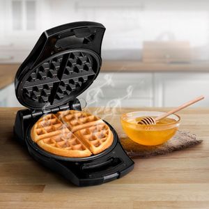 Wafflera Blanik, BWM032, recubrimiento de cerámica, rotación 180°, fácil limpieza, 800W, negro