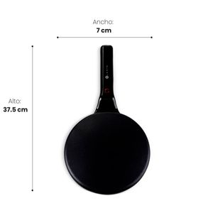 Máquina para hacer crepes Blanik, BCM03, superficie antiadherente, 800W, negro