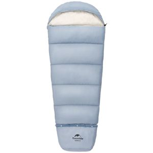 Sleeping Bag expandible para niños Naturehike C300, 6°C/1°C, bolsa de dormir azul, forro de algodón