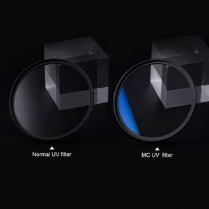 Filtro ultravioleta MCUV 55mm K&F Concept Blue Coat Slim, protección UV, cristal óptico japonés