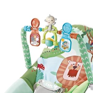Mecedora Babycam para bebé recién nacido me cuidan, peso máx. 20 kg, vibradora, musical, verde