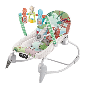 Mecedora Babycam para bebé recién nacido me cuidan, peso máx. 20 kg, vibradora, musical, verde