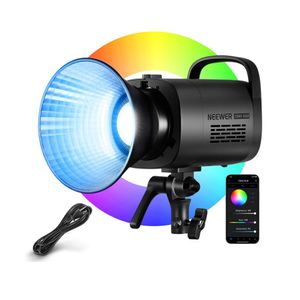 Luz continua Neewer CB60 RGB, 70W, CRI 97+, RGB completo, 17 modos de iluminación, montura Bowens