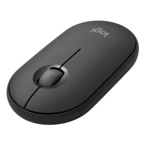 Mouse inalámbrico Logitech Pebble 2 M350S bluetooth, 1000 dpi, 3 botones, usa pila, grafito