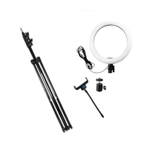 Aro de luz LED 18" Captor + trípode ajustable de 2 metros + control remoto, iluminación profesional