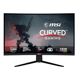 Monitor MSI gamer 32" MAG G32C4X, 250Hz FHD, 1MS, curvo, negro