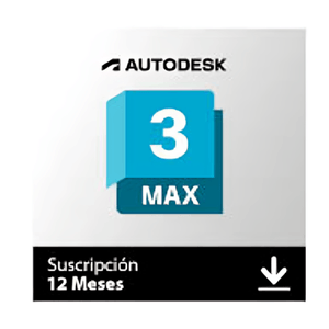 Licencia digital Autodesk 3ds Max EDU, compatible Windows y Mac, duración 1 año