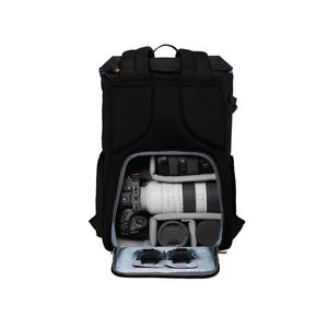 Mochila K&F Concept, incluye protector para lluvia, negro