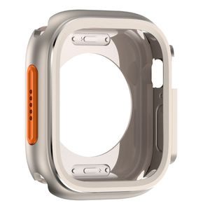 Case de metal, Urvoi, para Apple Watch Ultra y Ultra 2, protección premium, de 49mm, titanio
