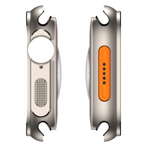 Case de metal, Urvoi, para Apple Watch Ultra y Ultra 2, protección premium, de 49mm, titanio