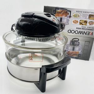Freidora de aire halógena Kenwood 3500W, capacidad 20 litros, antiadherente, transparente