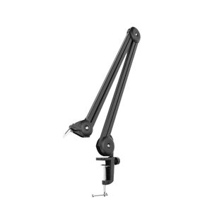 Brazo profesional para micrófono Spacer SB050, rotación 360°, extensión hasta 100 cm, negro