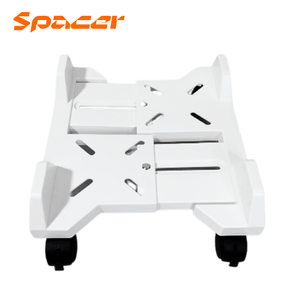 Rack soporte rodante ajustable Spacer, SB025, para CPU, consolas, blanco