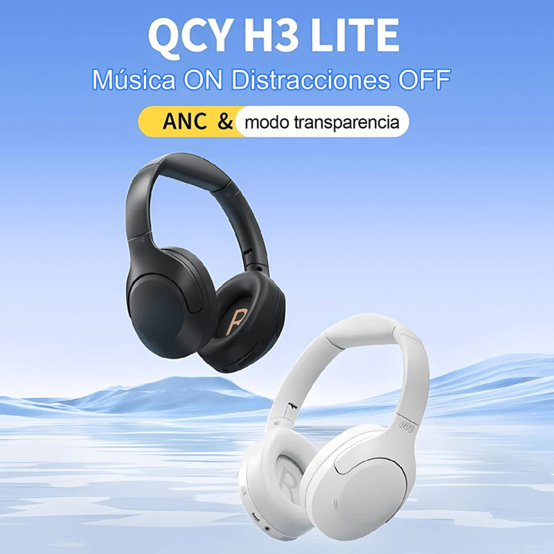 Audífonos QCY H3 Lite con cancelación de ruido negro especificaciones
