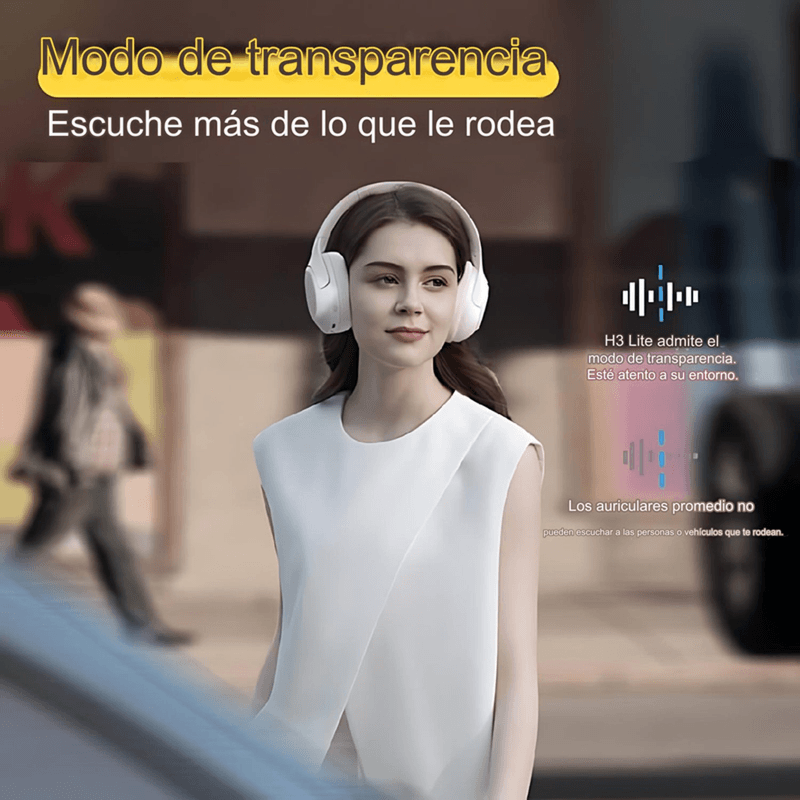 Audífonos QCY H3 Lite con cancelación de ruido negro especificaciones