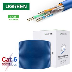 Cable de red Cat 6, UTP, 305m, RJ45, Ugreen 11259, 23AWG, cobre, ancho de banda 250MHz