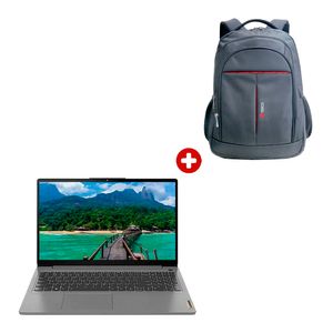 Laptop Lenovo V15 G4 15.6" FHD, AMD Athlon 7120U, 256GB SSD, 8GB RAM, Windows 11 Pro, gris + Mochila Teros 15.6", negro