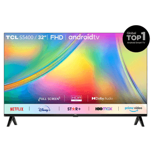 Smart TV TCL 32" Full HD, sistema Android TV integrado, S5400AF