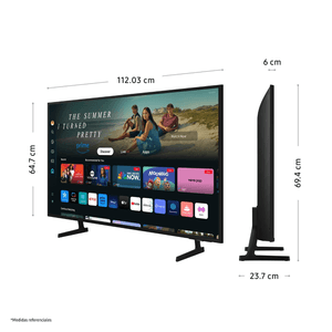 Smart TV Samsung 4K 50" Crystal, Ultra HD, sistema Tizen integrado, UN50DU7000GXPE