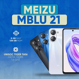 Celular Meizu MBLU 4G 64GB, 4GB ram, cámara principal 13MP, frontal 8MP, 6.79", negro