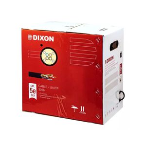 Cable UTP Cat. 5e 3056 Dixon para exteriores, U/UTP, 24 AWG, negro