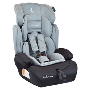 Silla de auto para bebé Booster Premium Baby lyon, reposacabezas 8 posiciones, gris