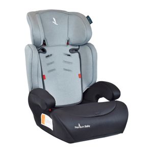 Silla de auto para bebé Booster Premium Baby lyon, reposacabezas 8 posiciones, gris