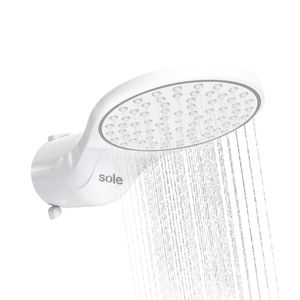 Ducha eléctrica Sole Maxiflow BL 5500W, 4 niveles de temperatura, blanco