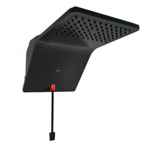 Ducha eléctrica premium Sole NG 6800W, sistema UBP, indicador luminoso, negro