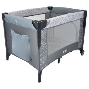 Cuna corral para bebé colecho Priori Ariel Octopus, ruedas con frenos, gris
