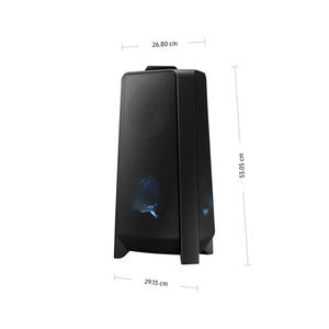 Parlante de torre Samsung MX-T40PE,  bluetooth, 300W, karaoke, luces LED, negro