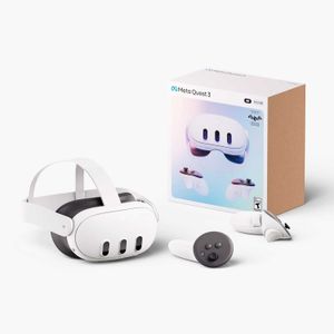 Gafas de realidad virtual Meta Quest 3, 4K 512GB, Headset, Batman Arkham Shadow, blanco