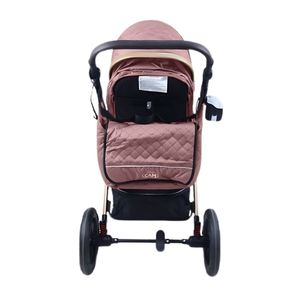 Coche cuna, Moisés de Lujo, Napoly Pro, capota expandible, respaldo reclinable, rosa