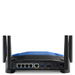 Router Linksys WRT1900AC, Wi-Fi Gigabit Dual Band, 4 Antenas, USB 3.0, 1.2GHz, azul