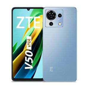 Celular ZTE Blade V50 Vita 4G 256GB, 4GB RAM, cámara principal 50MP+2MP+2MP, frontal 8MP, 6.75", azul