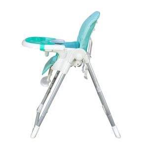 Silla de comer Baby Kits Elegant, regulable, reclinable y plegable, verde