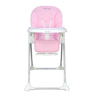 Silla de comer Baby Kits Elegant, regulable, 6 niveles de altura, rosado