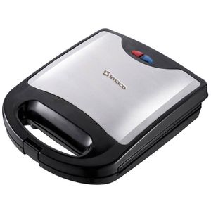 Sandwichera Imaco linea gourmet ISTI004S, 1000W, 4 panes, negro