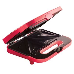 Sandwichera Oster compacta, 750W, luces indicadoras, rojo - CKSTSM2885M