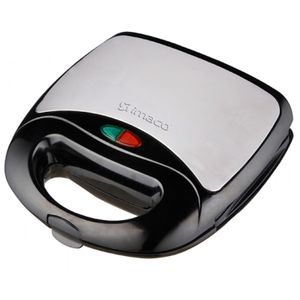 Sandwichera Grill Imaco linea gourmet, 700W, luz indicadora, negro -ISG014A