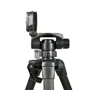 Trípode Weifeng WT-3540 profesional, altura hasta 160cm, cabezal 3 vías, soporta 4kg, celular y cámara, negro
