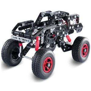 Meccano Erector 25 modelos de vehículos de construcción, pala frontal funcional, negro