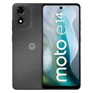 Celular Motorola E14 4G 64GB, 2GB RAM, cámara principal 13MP, cámara frontal 5MP, gris