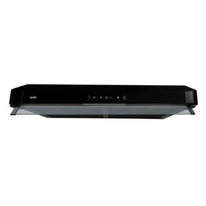 Campana Sole Gaia 80 cm, panel de control digital touch, iluminación LED, negro