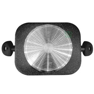 Plancha parrillera FZ-P438M,  Finezza, antiadherente, con espátula incluida, negro