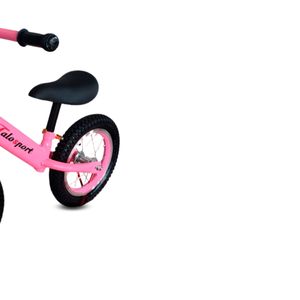 Bicicleta de equilibrio Thalos Tall aro 12", sistema de frenos, aros de magnesio, rosado