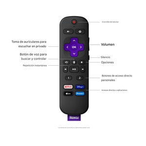 Barra de sonido Roku Streambar Pro 4K HDR, streaming integrado, control remoto, negro