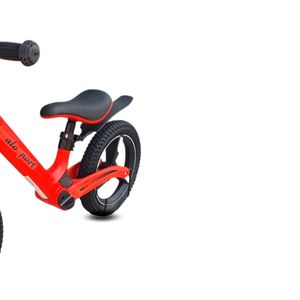 Bicicleta de equilibrio Thalos Pro 12", manubrio ergonómico, rojo