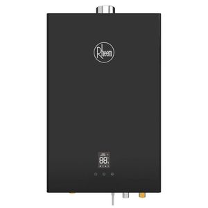 Terma a gas Rheem Prestige 30W, 10 litros, cámara de combustión, negro