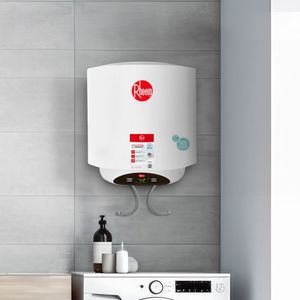 Terma eléctrica Rheem Ai smart, 50 litros, esmaltada con zafiro, blanco